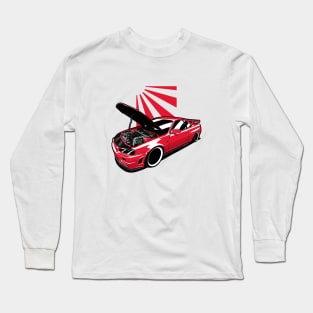 Red R34 GTR Engine Long Sleeve T-Shirt